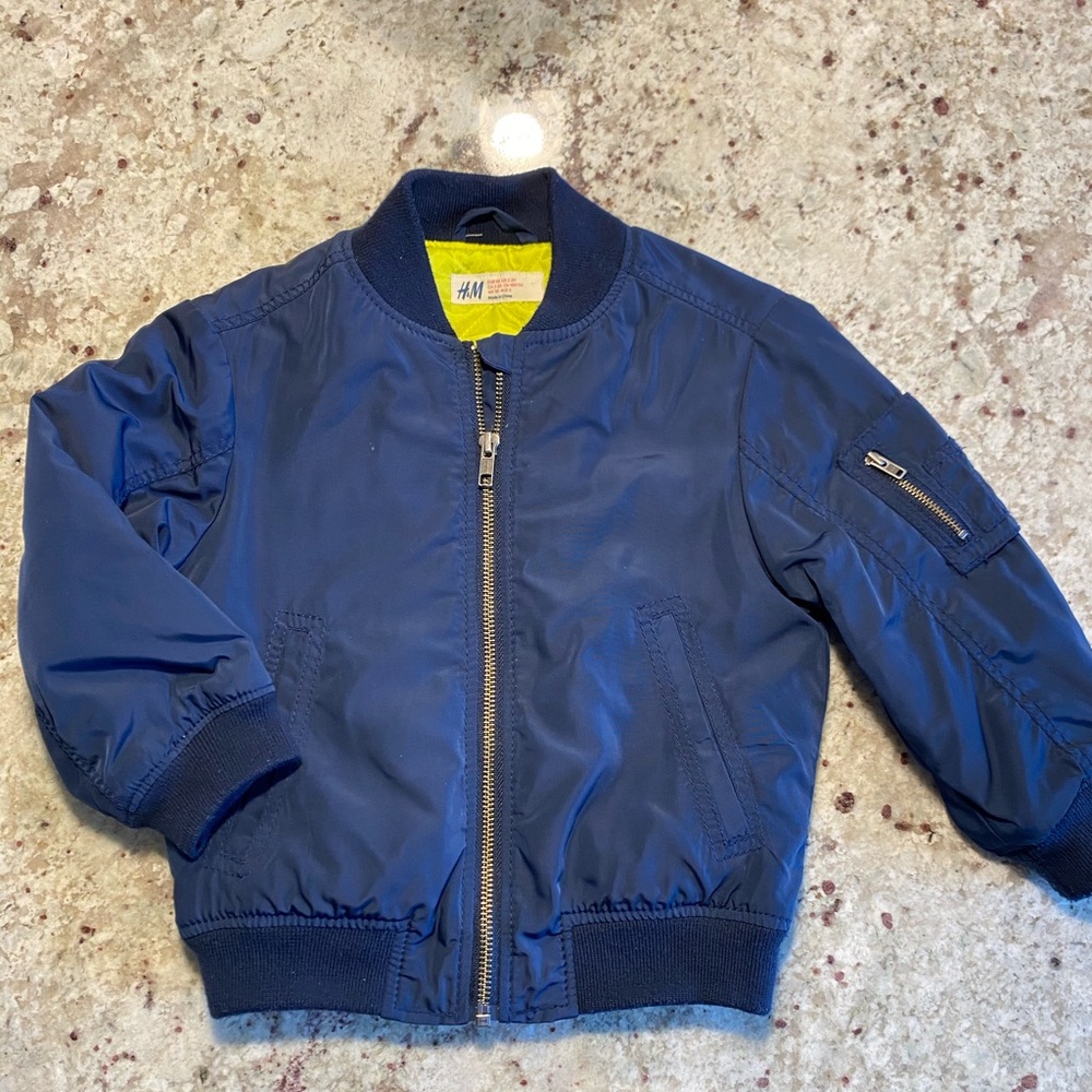 H&M boys blue jacket, 2-3 years